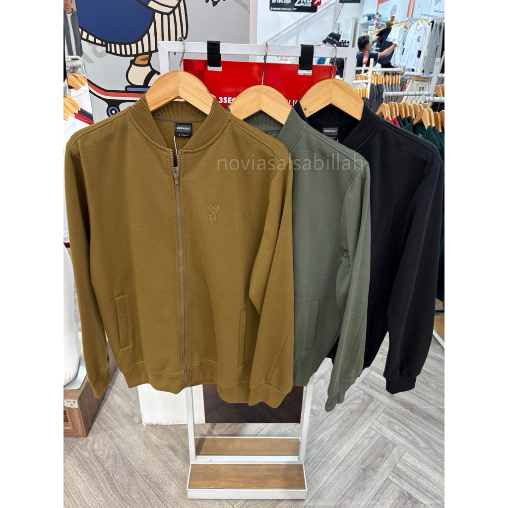 Jaket Bomber GREENLIGHT |Ariel Noah| Zipper Logo Original 100%