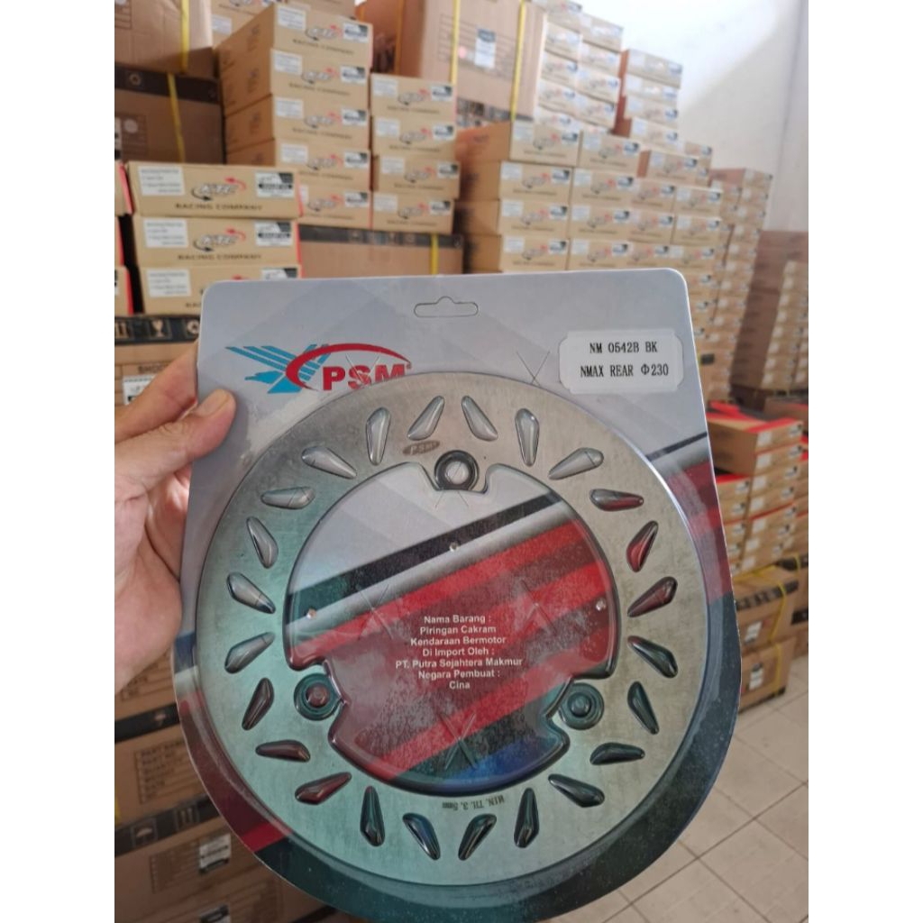 PSM DISC PIRINGAN CAKRAM BELAKANG NMAX OLD NMAX NEW UKURAN 230MM PIRINGAN  CAKRAM PSM 100%  ORIGINAL