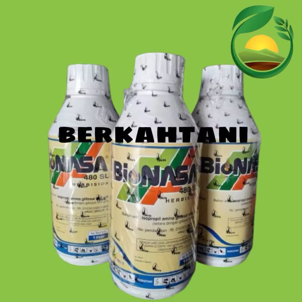 Bionasa 1 Liter 480SL Herbisida IPA Glifosat 480 g/l Pembasmi Rumput Dan Alang alang Sampai Akar Bio