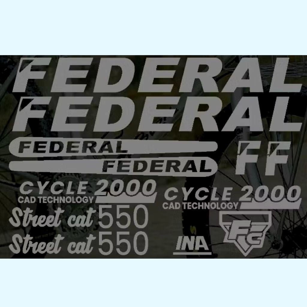Sticker Sepeda Federal Street Cat 550 Cutting