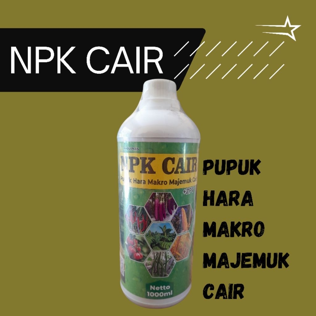 NPK CAIR 1000ml Pupuk Hara Makro Majemuk Cair untuk tanaman padi dan palawija