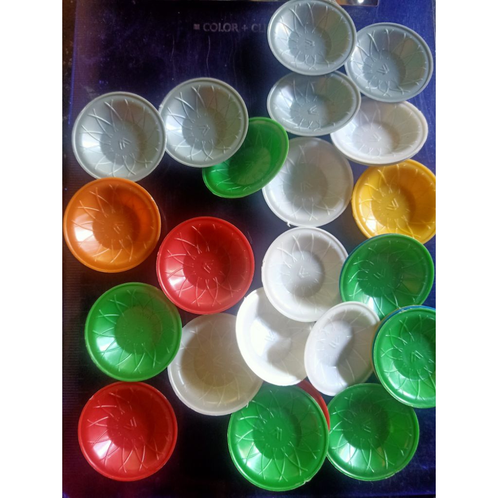 ( 10 pcs ) piring mainan mini 3,5 cm