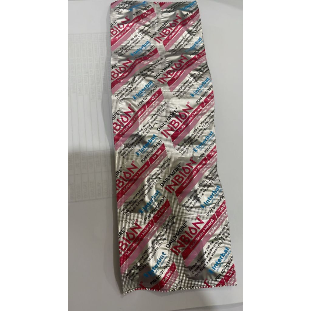 INBION strip isi 10 kapsul
