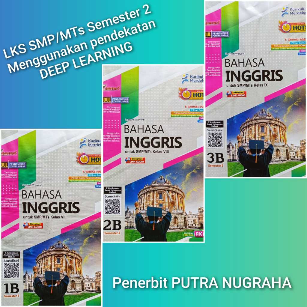 LKS BAHASA INGGRIS SMP KELAS 7 8 9 SEMESTER 2 KURIKULUM MERDEKA 2025-2026 ZAMRUD