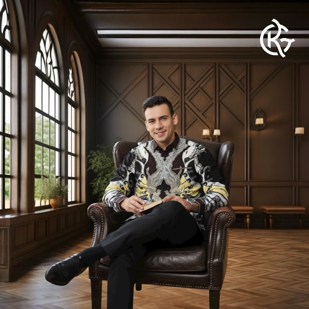 BATIK RIDHO GALIH - Kemeja Bordir Batik Lengan Panjang Jahitan Tailor
