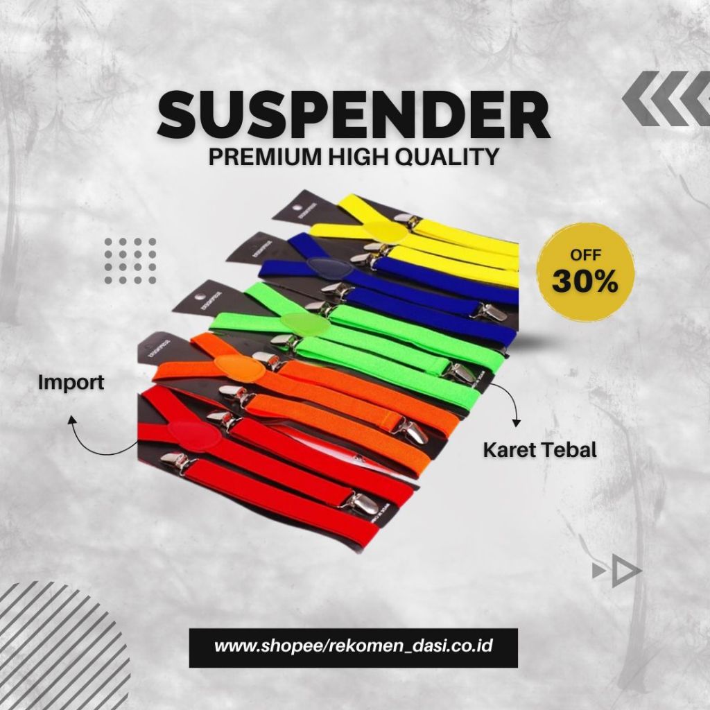 SUSPENDER BRETEL PREMIUM PRIA DEWASA TALI KODOK MODEL JOJON