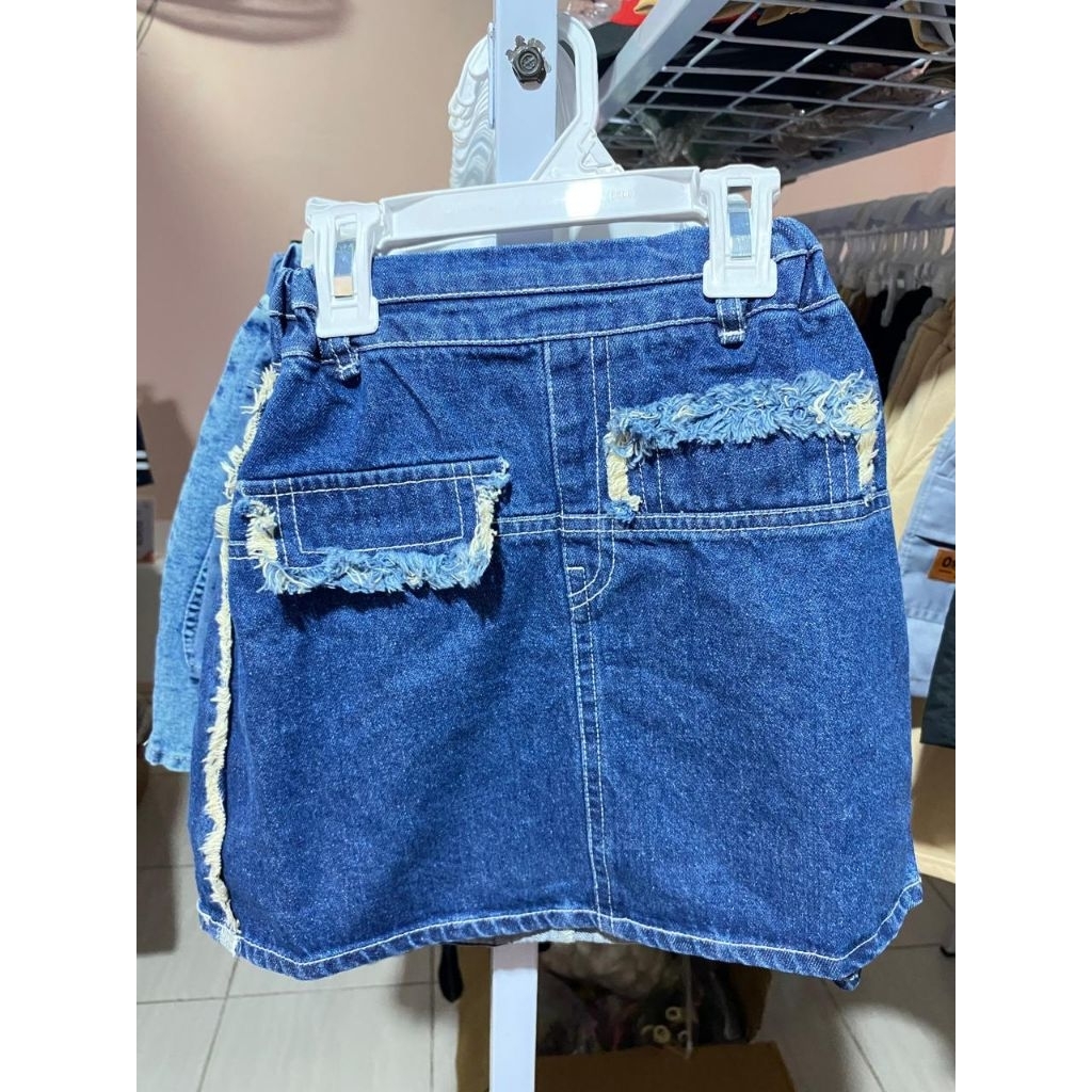 [1-5 tahun] Rok jeans import anak perempuan / rok jeans pendek anak