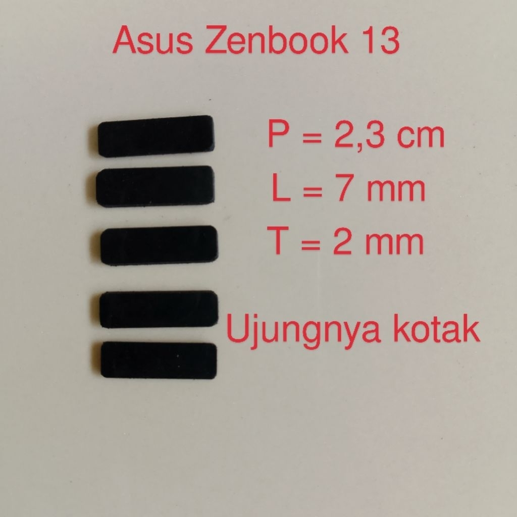 handmade Bottom Case Rubber Feet Strips Laptop Asus Zenbook 13 UNIVERSAL DIY KARET BANTALAN LAPTOP