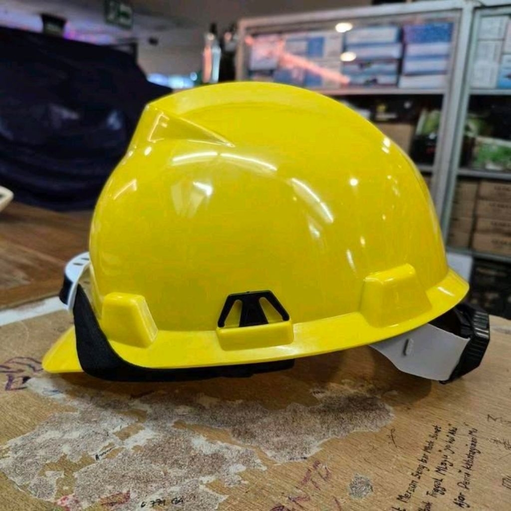 Helm Safety Proyek Berstandar SNI / Helm Kerja Proyek Kuning - SNI