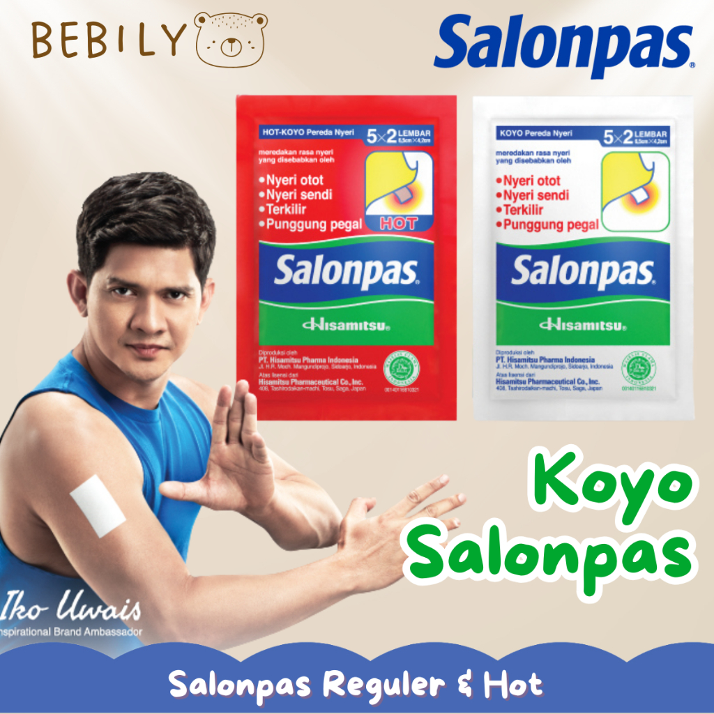 Koyo Salonpas Box 10 pcs Hot Merah Hijau Koyo Salonpas Hijau Hot Merah Pereda Nyeri Koyo Salonpas