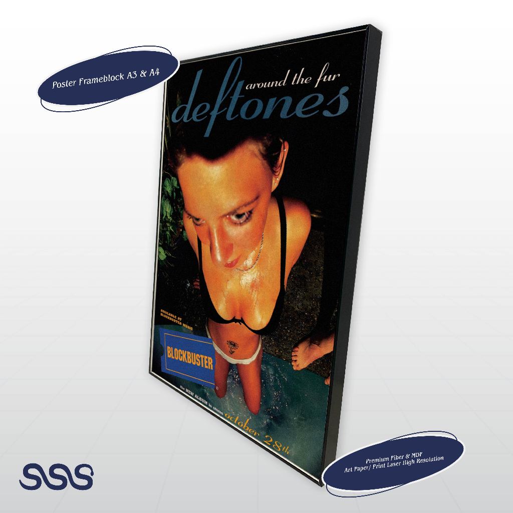 POSTER DEFTONES / AESTHETIC POSTER / POSTER FRAMEBLOCK 544