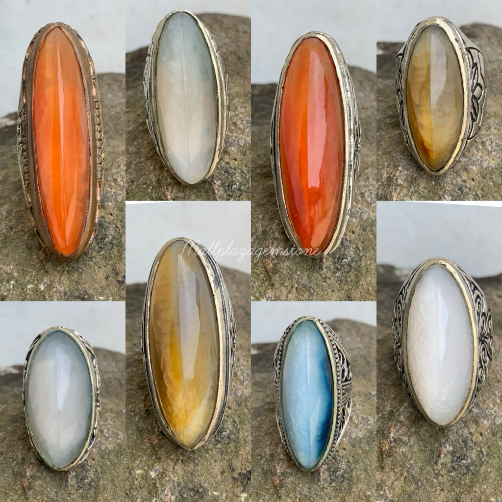 batu cincin natural pandan beragam jenis / batu pandan nanas / batu pandan kapas / batu pandan madu 