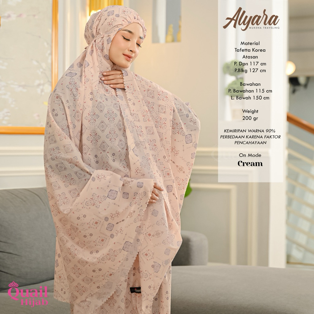 Quail Hijab - ALYARA EXCLUSIVE MUKENA ORI QUAIL