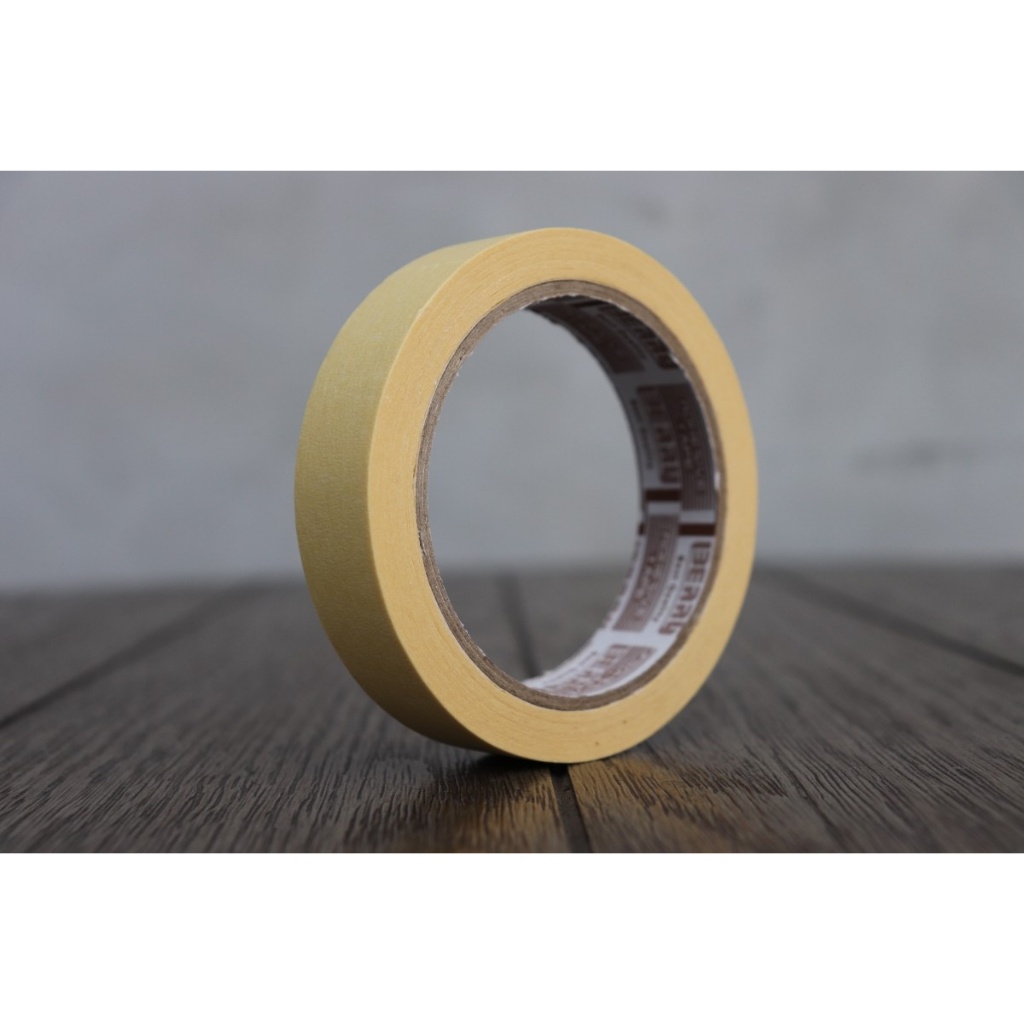 LAKBAN/ISOLASI MASKING TAPE 23 MM LAKBAN KERTAS KUAT BEST QUALITY UNTUK BERBAGAI KEBUTUHAN RUMAH