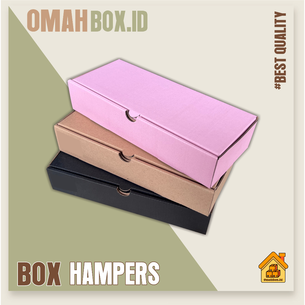 Box Hampers 25x10x5 cm E FLUTE | kardus box polos | kardus diecut | box diecut | box hampers | box g