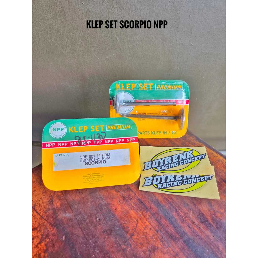 VALVE SET / PAYUNG KLEP SCORPIO NPP - BOYRENK RACING CONCEPT
