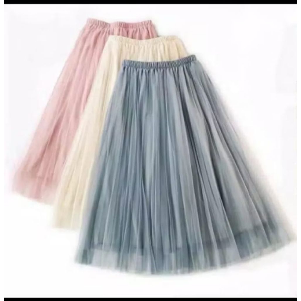 rok tutu tile 2 lapis premium rok dewasa material puring+tile