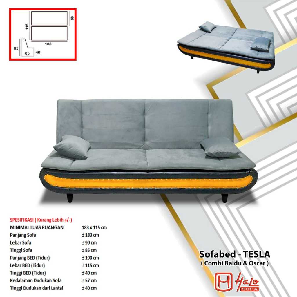Sofabed Bahan Kain Baldu_Boboyuk