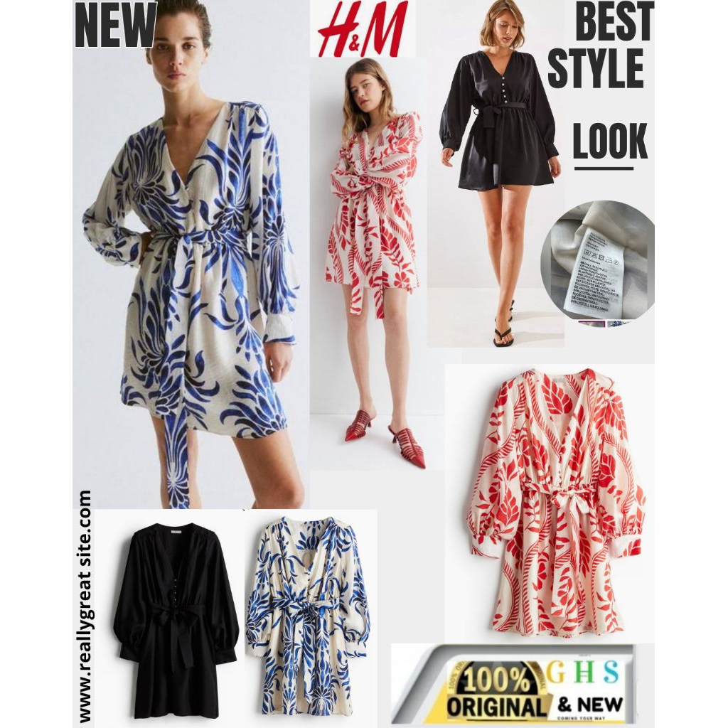 [ Orgi*nal] Web 1jtan DRESS MINI DRESS Lengan Panjang BALOON