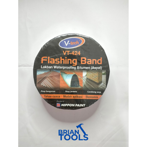 Vitalband Bitumen Lakban Talang Anti Bocor Waterproof Lem Talang Aspal
