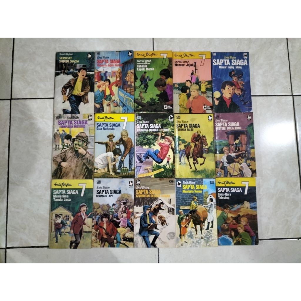 Novel Sapta Siaga (Full set lengkap - (knrs)), karya Enid Blyton