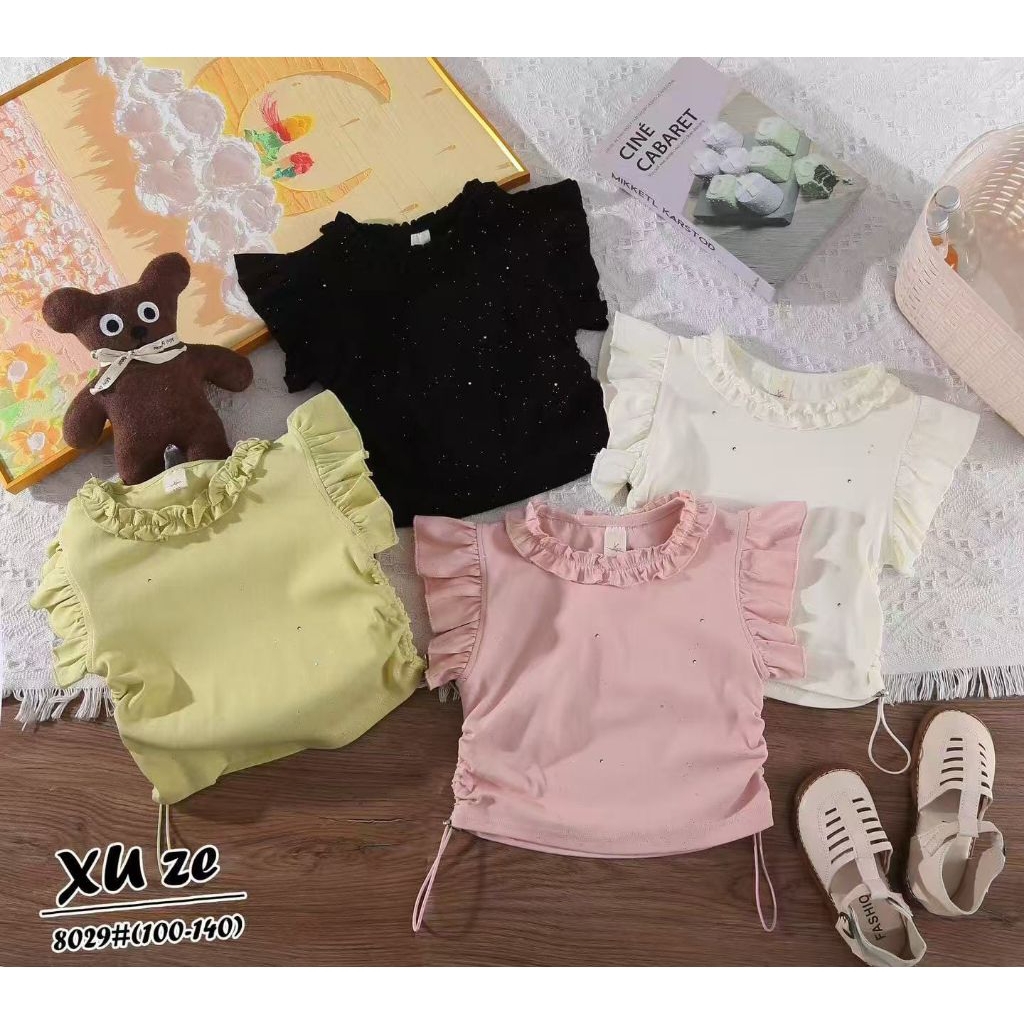 Atasan Crop Anak Perempuan | 1 - 5 Tahun