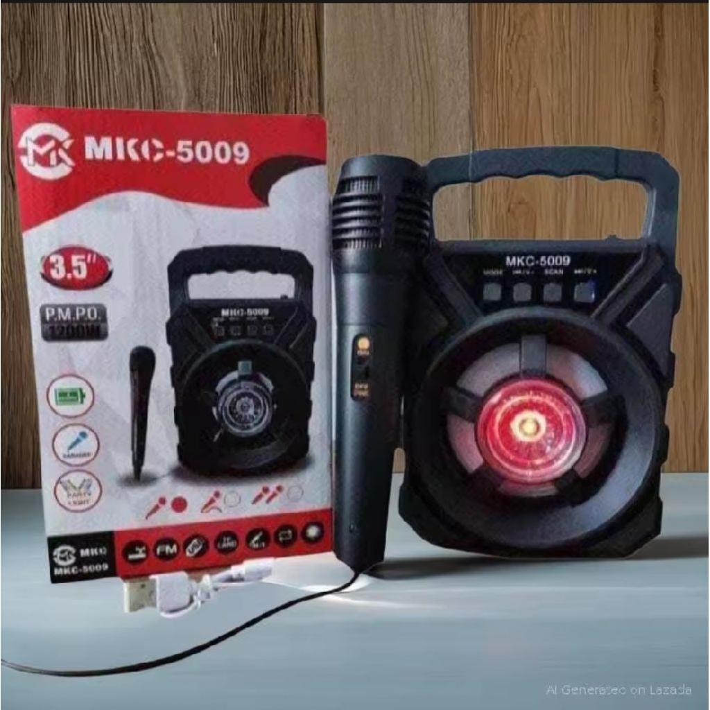 speaker bluetooth portable 3" type MKC-5009 free mic speaker karaoke Bass - MKC-5009