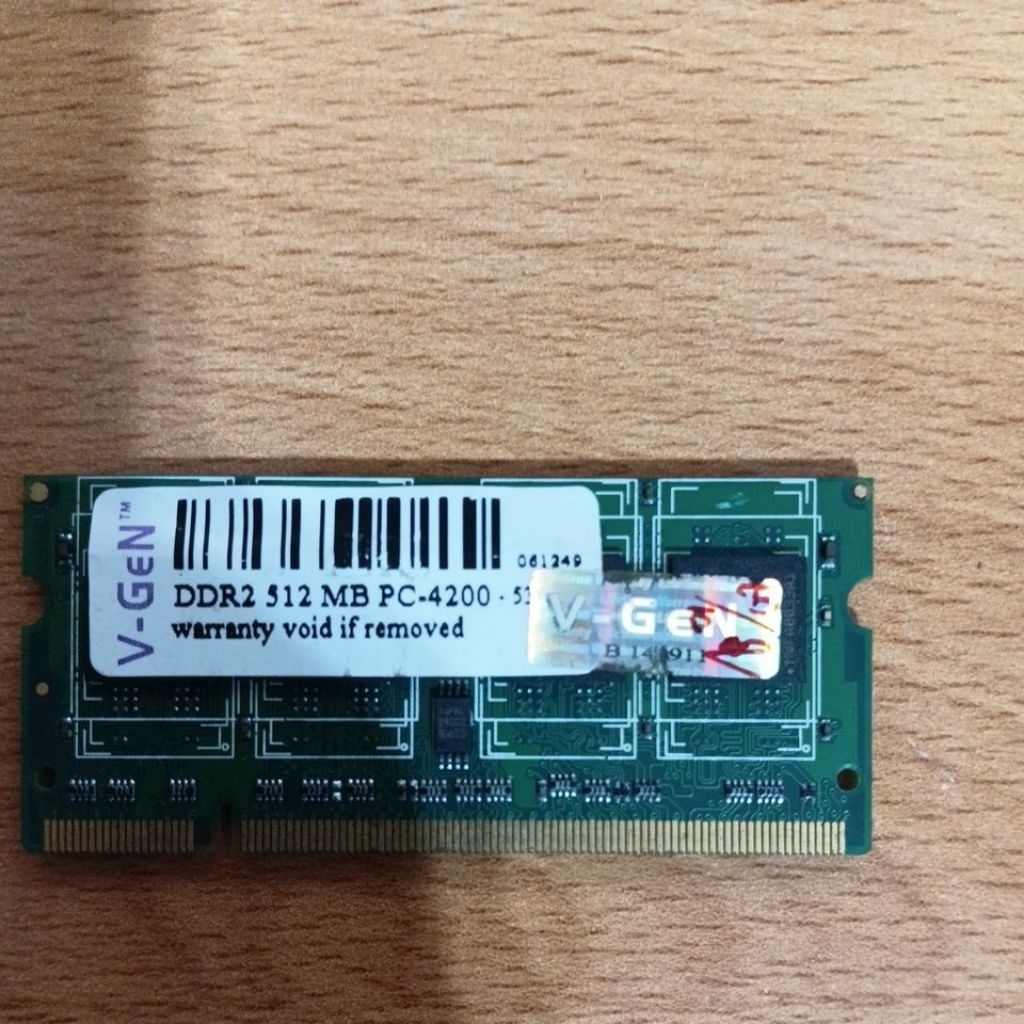ram laptop sodimm ddr2 512mb pc4200 bekas seken hidup normal