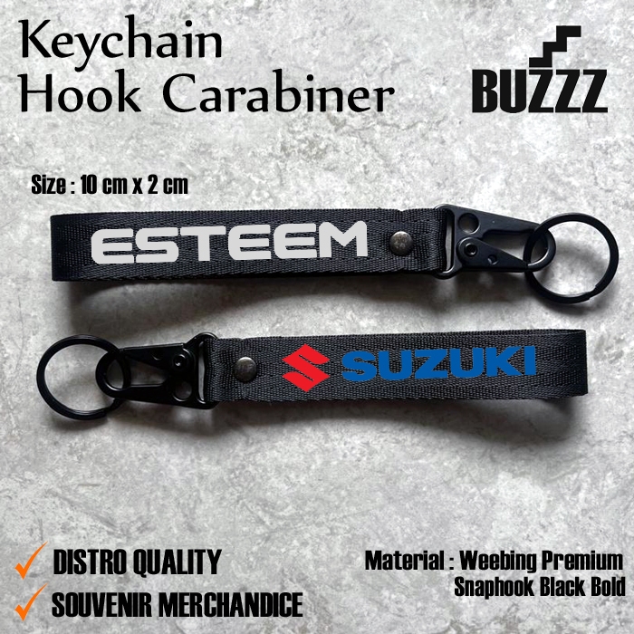KUNCI ESTEEM - KARABINER SUZUKI ESTEEM - GANTUNGAN KUNCI SUZUKI ESTEEM - PENGAIT CANTOLAN ESTEEM