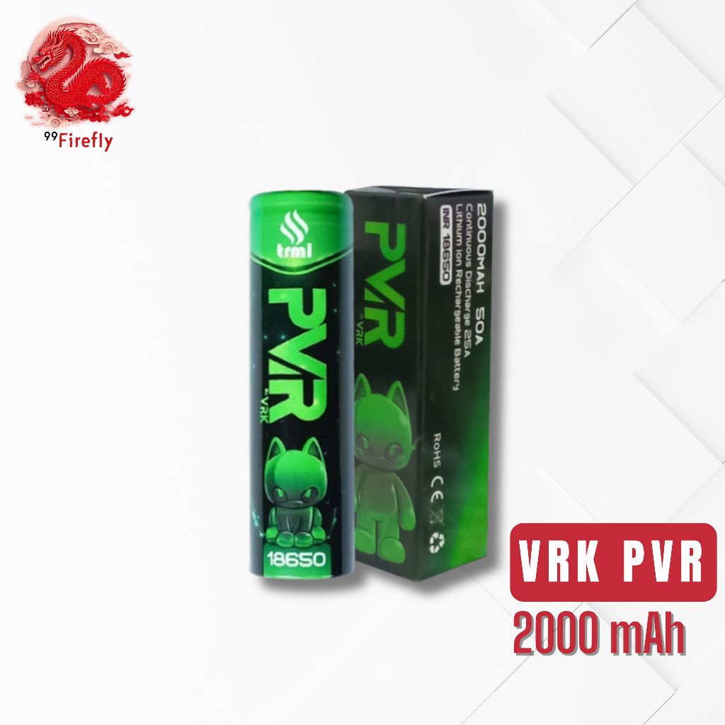 VRK PVR Baterai 2000 mAH 25A 18650 PVR 2000 Authentic