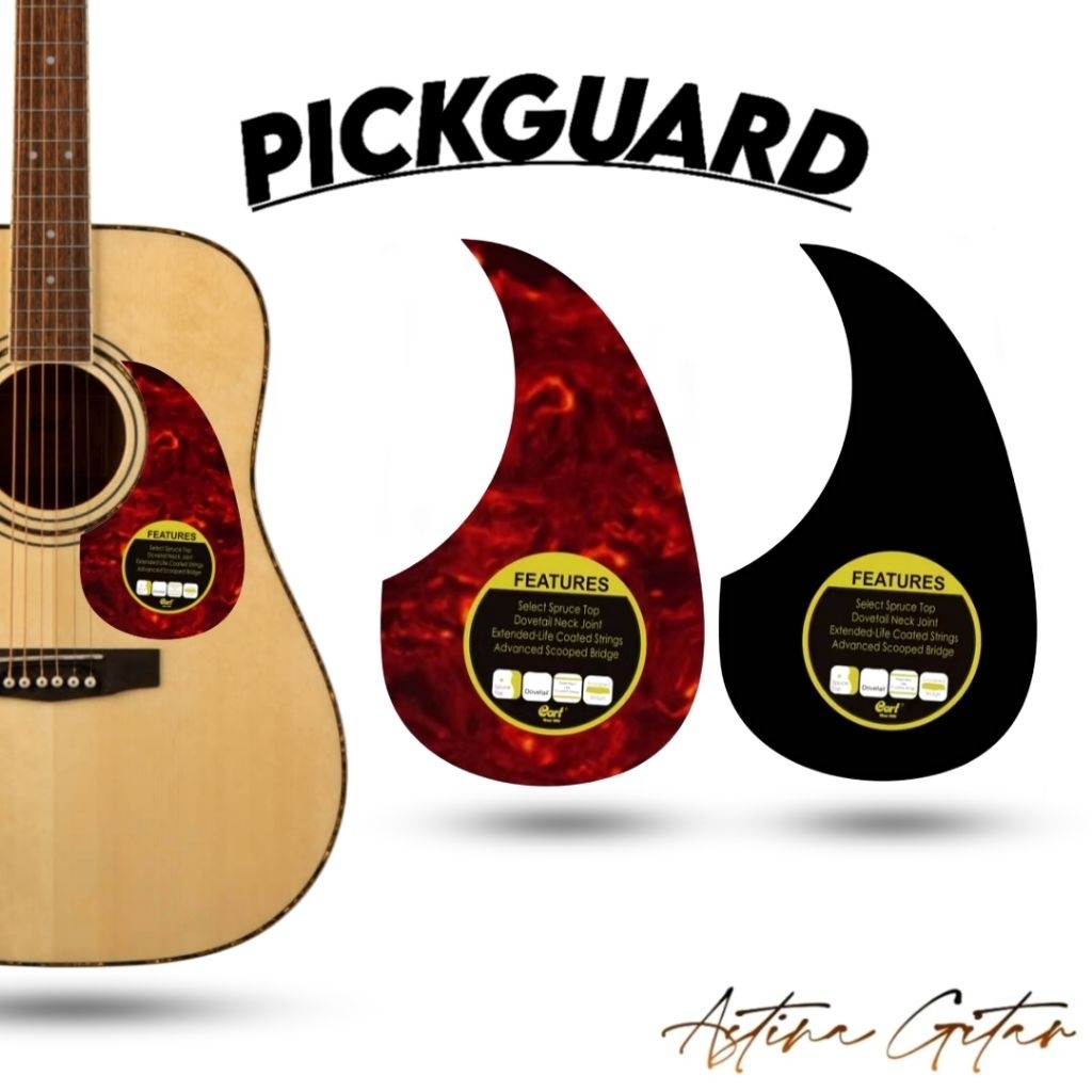 Pickguard - Pelindung Gitar Cort Fitur Premium