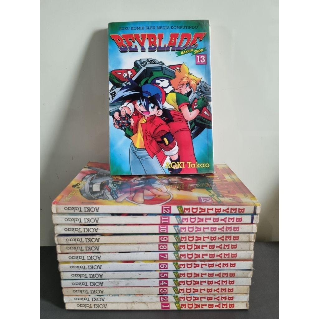 komik beyblade set