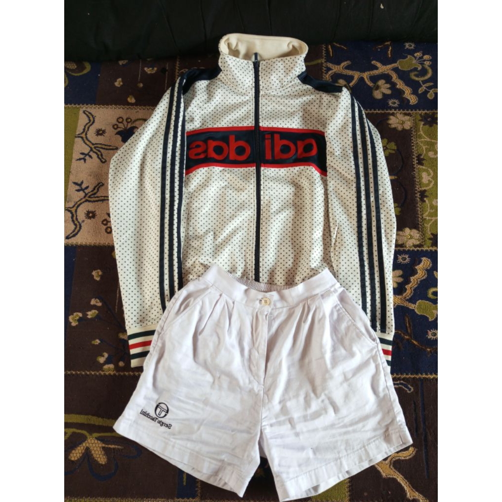 tracktop Adidas Sz M dan shortpants sergio tachini 28