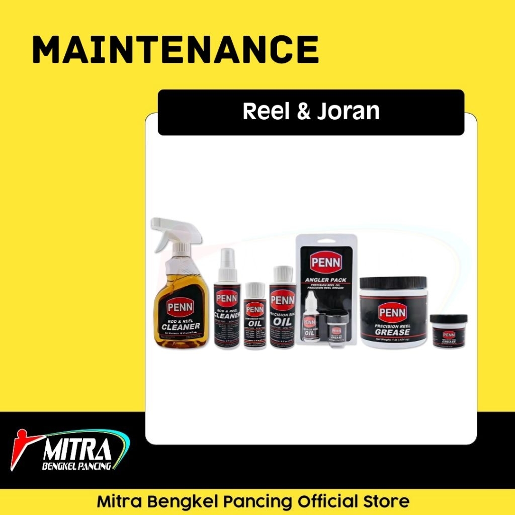 Perawatan Reel Penn Rod & Reel Maintenance Cleaner Oil Grease Pelumas Alat Pancing