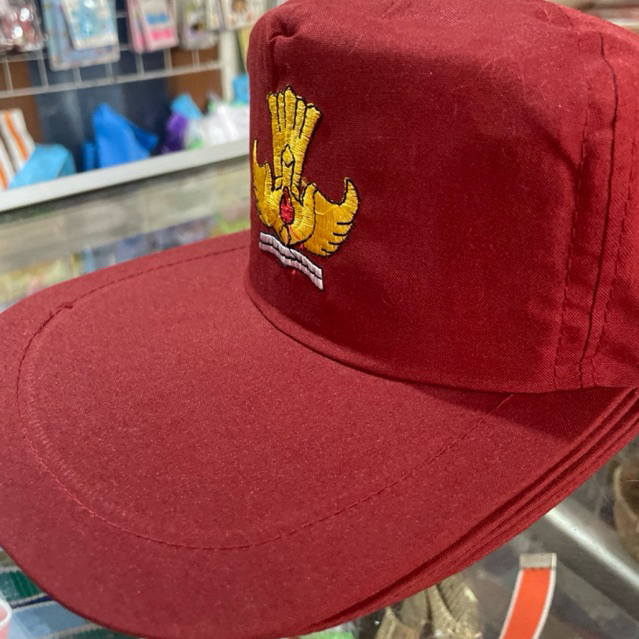 Topi SD Warna Merah / Topi Anak SD / Topi SD / Topi Merah