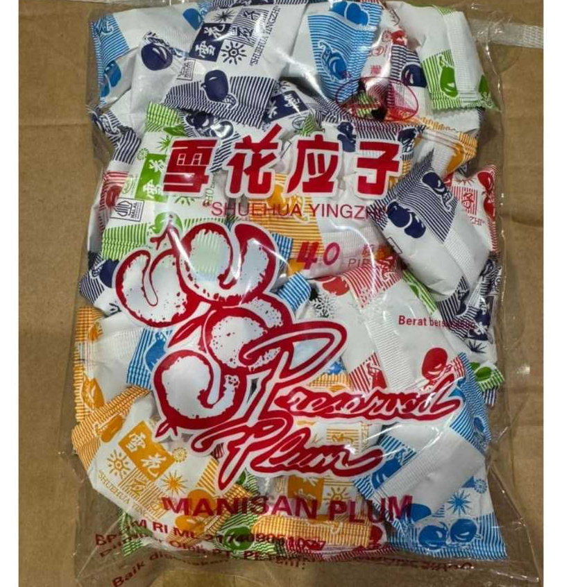 [MANISAN IMLEK] Permen Plum / Shue Hua Ying Zhi (Manisan Plum) 480gr