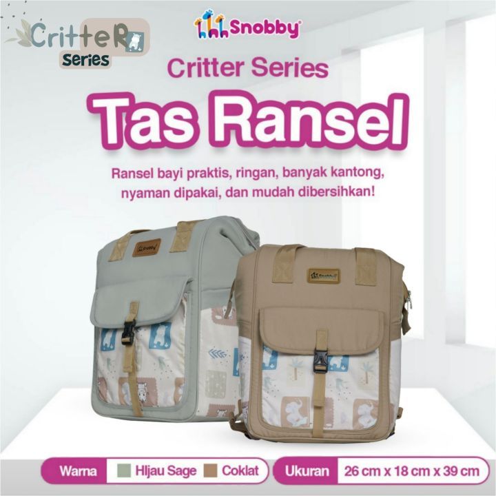 Snobby Tas Ransel Multifungsi Saku Print Criter Series / Tas Ransel
