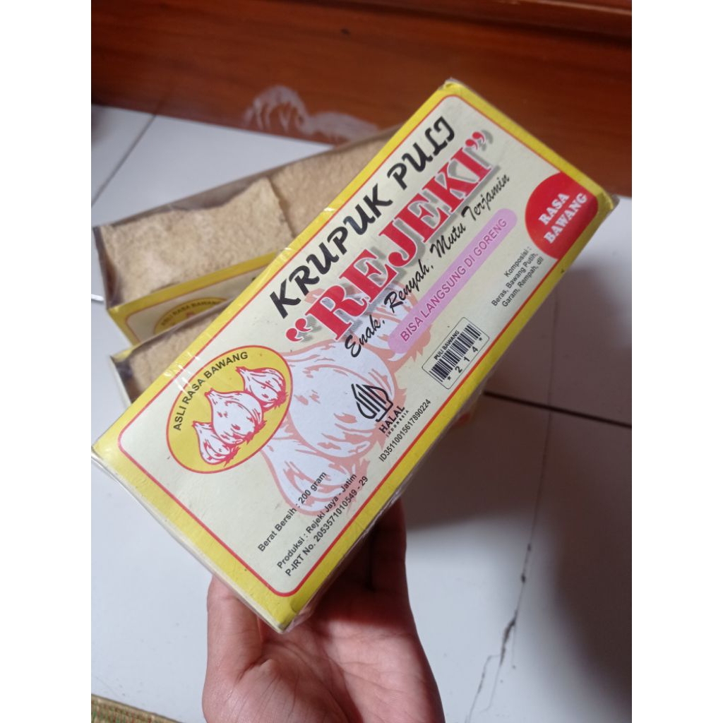 Krupuk Puli "REJEKI" Madiun rasa bawang