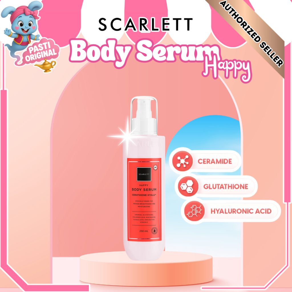 Scarlett Whitening Body Serum Happy | SERUM HAPPY SCARLETT ORIGINAL