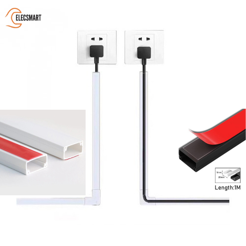 Pipa Listrik Wiring Cable Duct Trunking Pvc / Penutup Kabel Duct Kotak Dinding