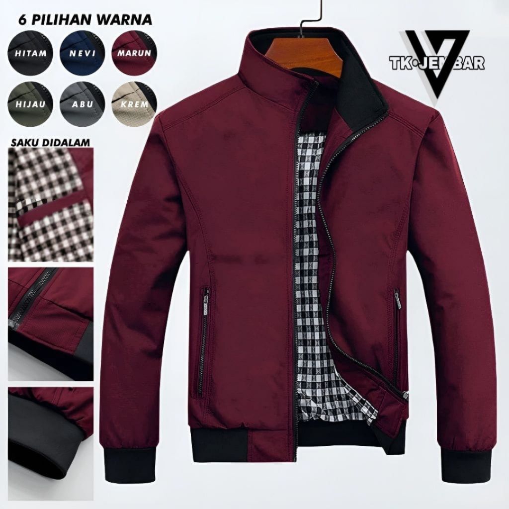 JAKET BOMBER JAKET HARINGTON JAKET PERASUT ANTI AIR JAKET PRIA JAKET VINTAGE