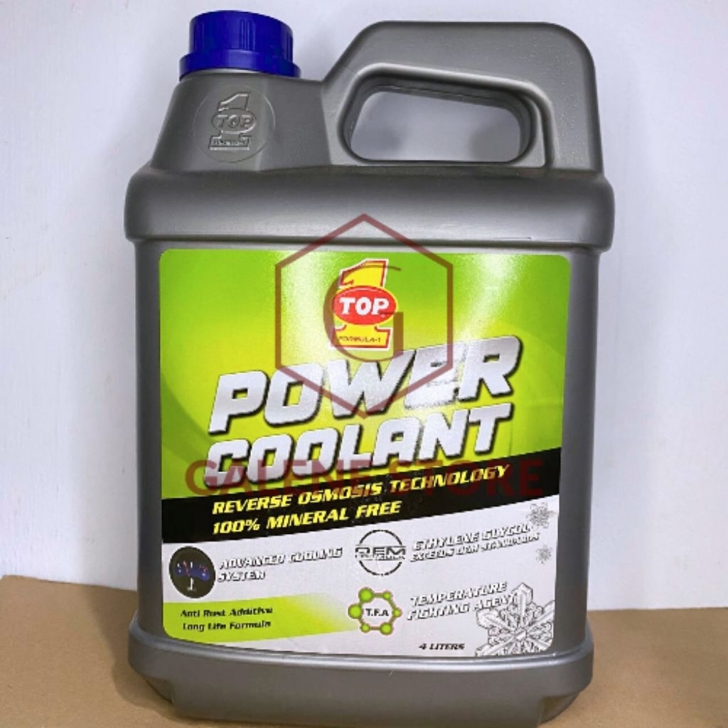 TOP 1 POWER COOLANT 4 LITER AIR RADIATOR MOBIL HIJAU PINK