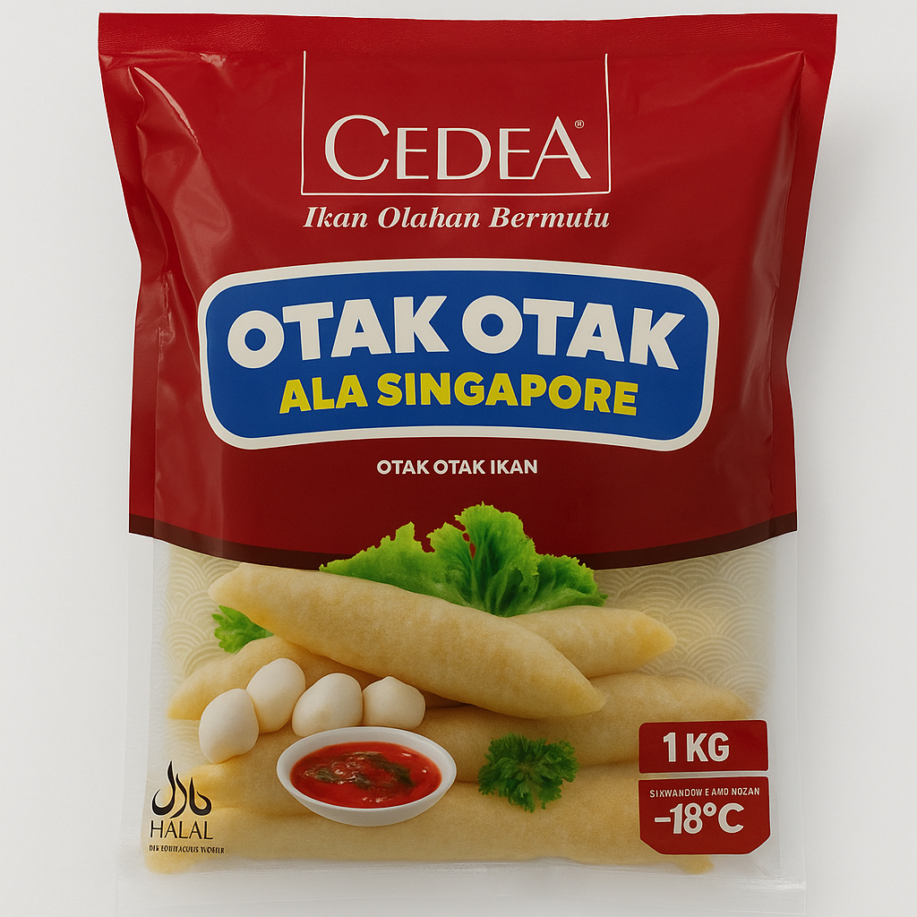 CEDEA OTAK OTAK SINGAPURA 1KG FROZEN / OTAK OTAK SINGAPURA CEDEA 1KG