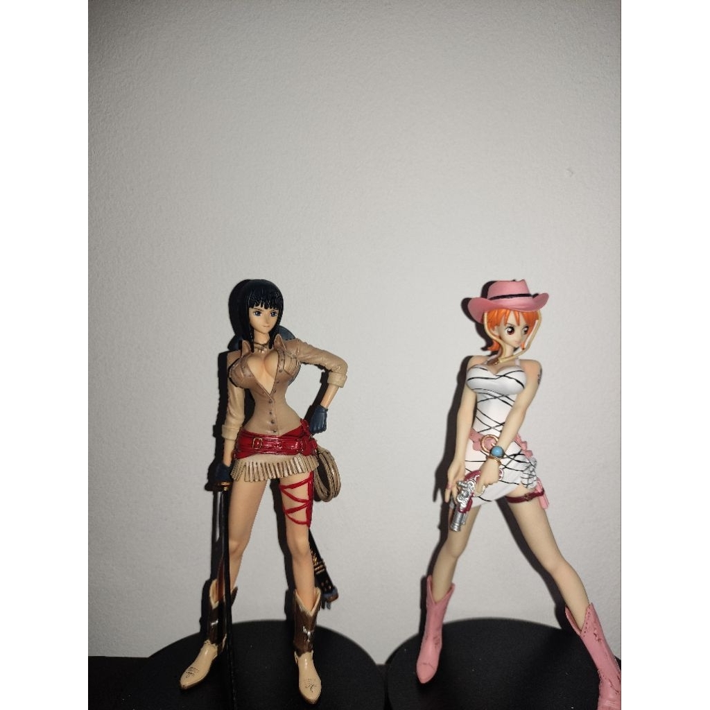 Set of 2 Dxf One Piece Nico Robin & Nami Snap Collection 3 Figures