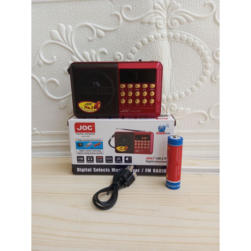 Radio Bluetooth JOC Digital FM/SD/USB/MP3 Player//Radio JOC//JOC//RADIO MINI JOC TERMURAH//RADIO MUR