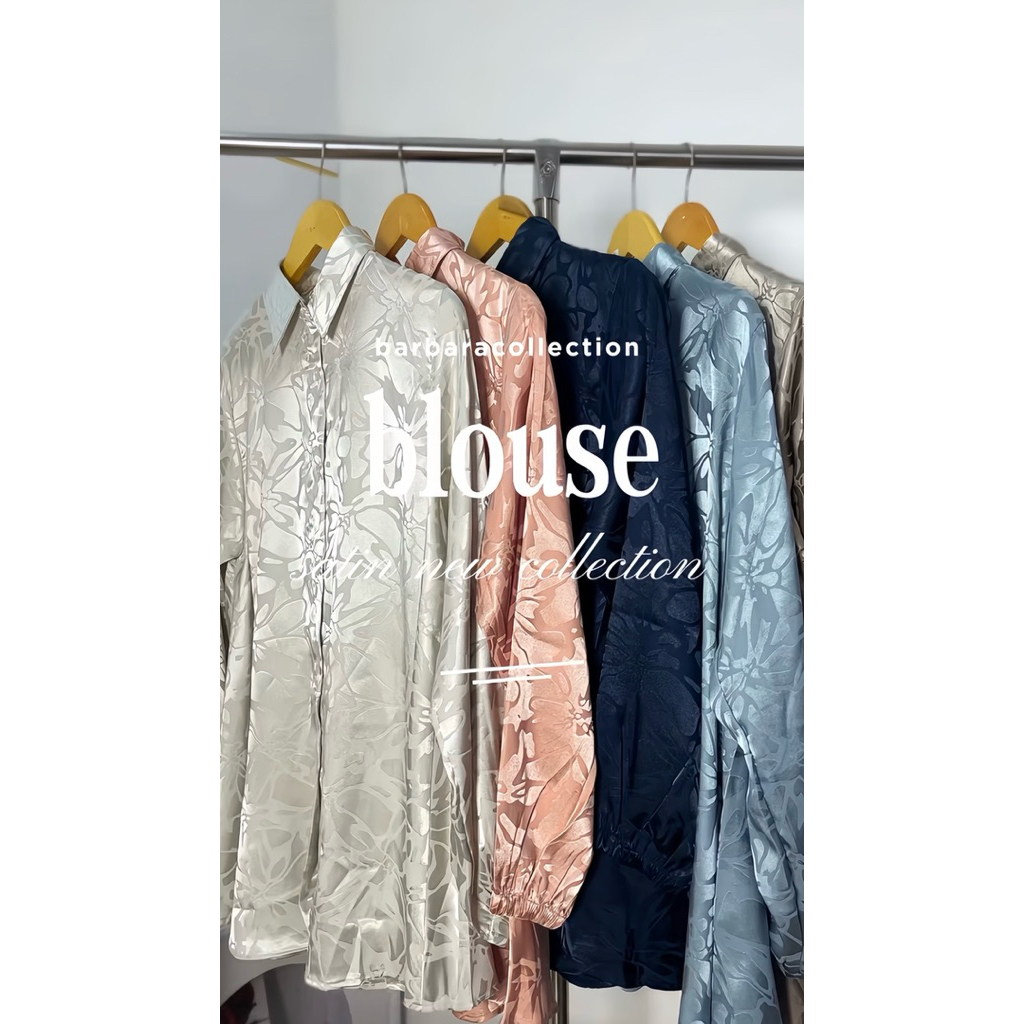 Blouse Satin Silk Premium