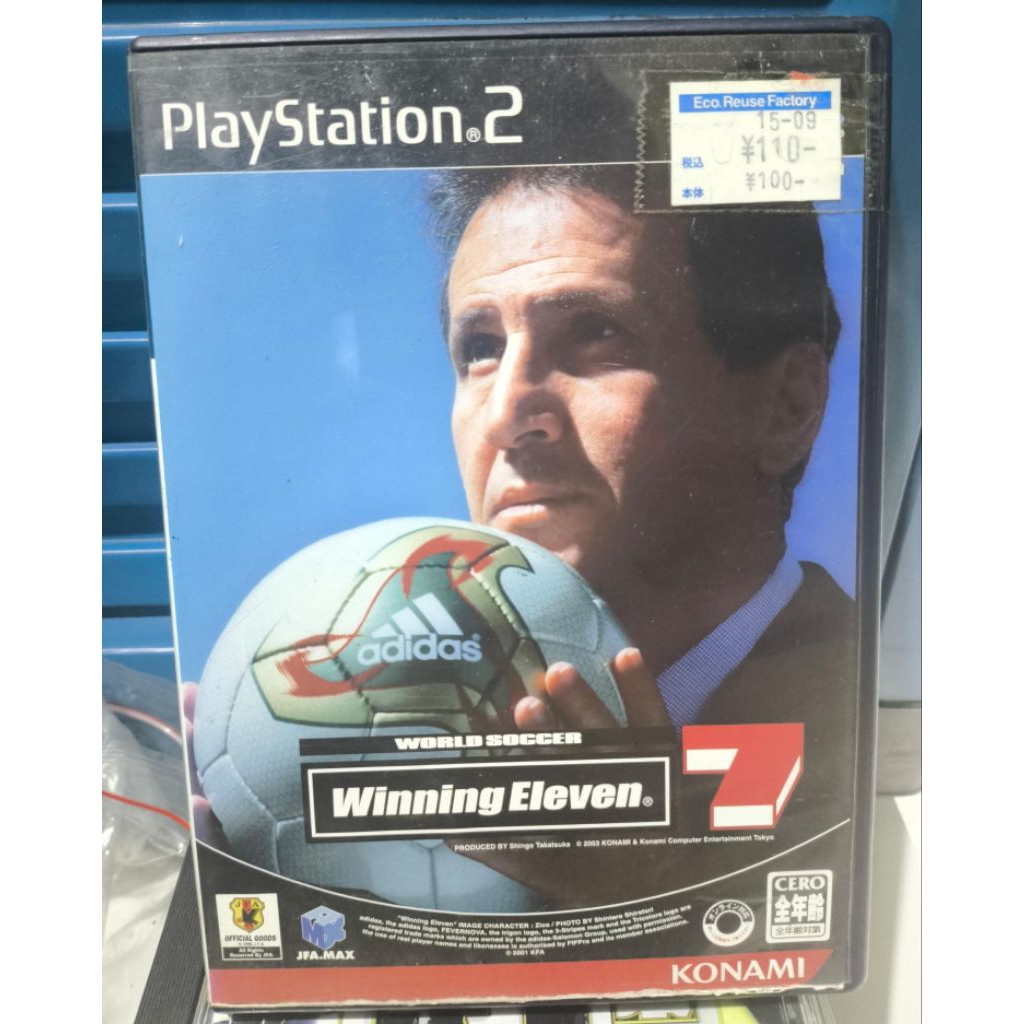 KASET PS2 WINNING ELEVEN 7 ORIGINAL
