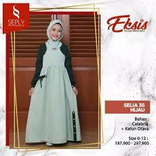SEPLY GAMIS DEWASA GISSEL 150 WARNA HIJAU