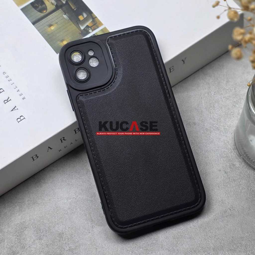 Case Macaron Leather Pro Black Case iPhone XR iPhone 11 iPhone 11 Pro iPhone 13