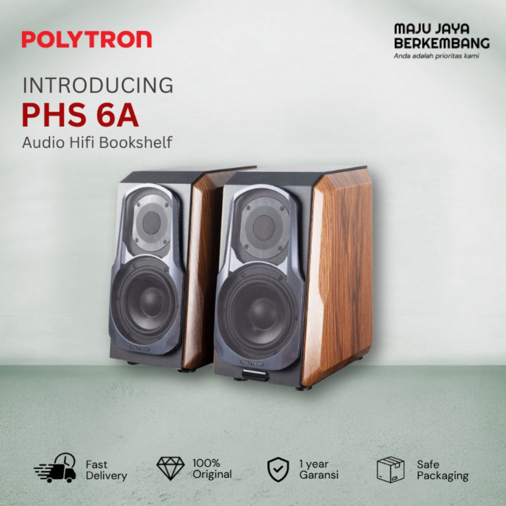 POLYTRON PHS 6A / PHS-6A / PHS6A AUDIO BOOKSHELF BLUETOOTH SPEAKER